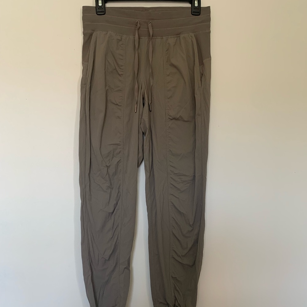Gray Lululemon dance studio joggers